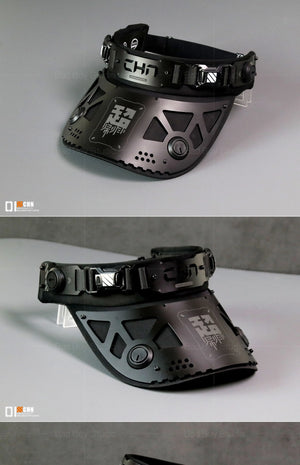 Cyberpunk Mechanical Visor Cap - 8