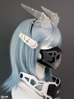 Cyberpunk Mechanical Wing Headband — women mechanical cyberpunk hair accessory