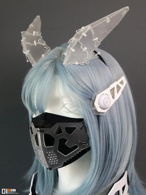 Cyberpunk Mechanical Wing Headband — women mechanical cyberpunk hair accessory