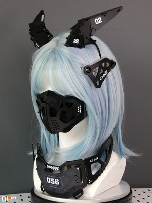 Cyberpunk Mechanical Wing Headband — women mechanical cyberpunk hair accessory