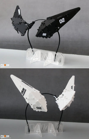 Cyberpunk Mechanical Wing Headband — women mechanical cyberpunk hair accessory