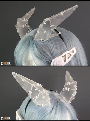 Cyberpunk Mechanical Wing Headband — women mechanical cyberpunk hair accessory