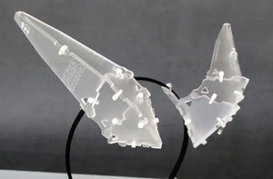 Cyberpunk Mechanical Wing Headband — women mechanical cyberpunk hair accessory