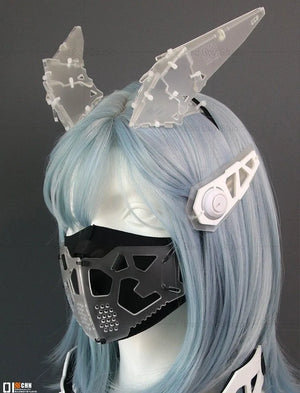Cyberpunk Mechanical Wing Headband — women mechanical cyberpunk hair accessory