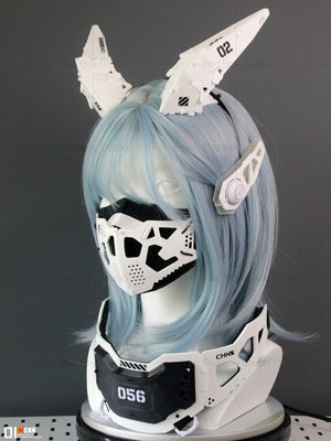 Cyberpunk Mechanical Wing Headband — women mechanical cyberpunk hair accessory