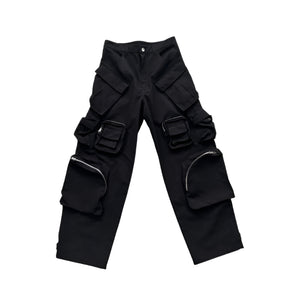 Cyberpunk Pants Pockets Zippers