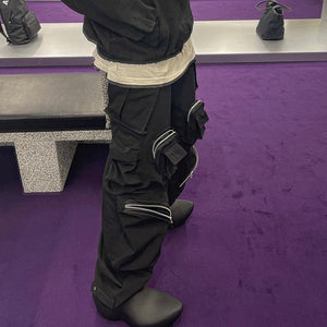 Cyberpunk Pants Pockets Zippers