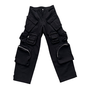 Cyberpunk Pants Pockets Zippers