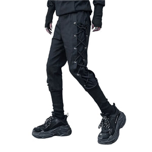 Cyberpunk Pants Side Drawstring