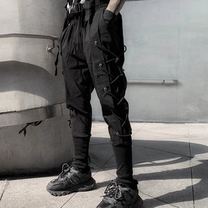 Cyberpunk Pants Side Drawstring