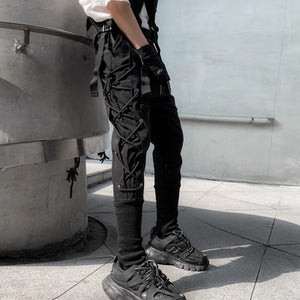 Cyberpunk Pants Side Drawstring