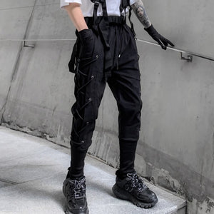 Cyberpunk Pants Side Drawstring