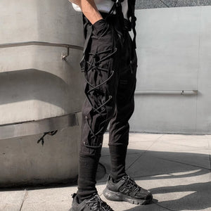Cyberpunk Pants Side Drawstring