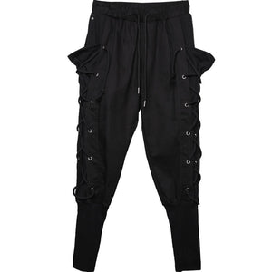 Cyberpunk Pants Side Drawstring