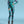 Cyberpunk Robot Cosplay Bodysuit - Turquoise Scale