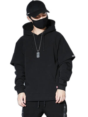 Cyberpunk Techwear Hoodie - product view on white background