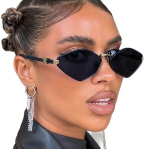 Cyberpunk Woman Glasses - product view on white background