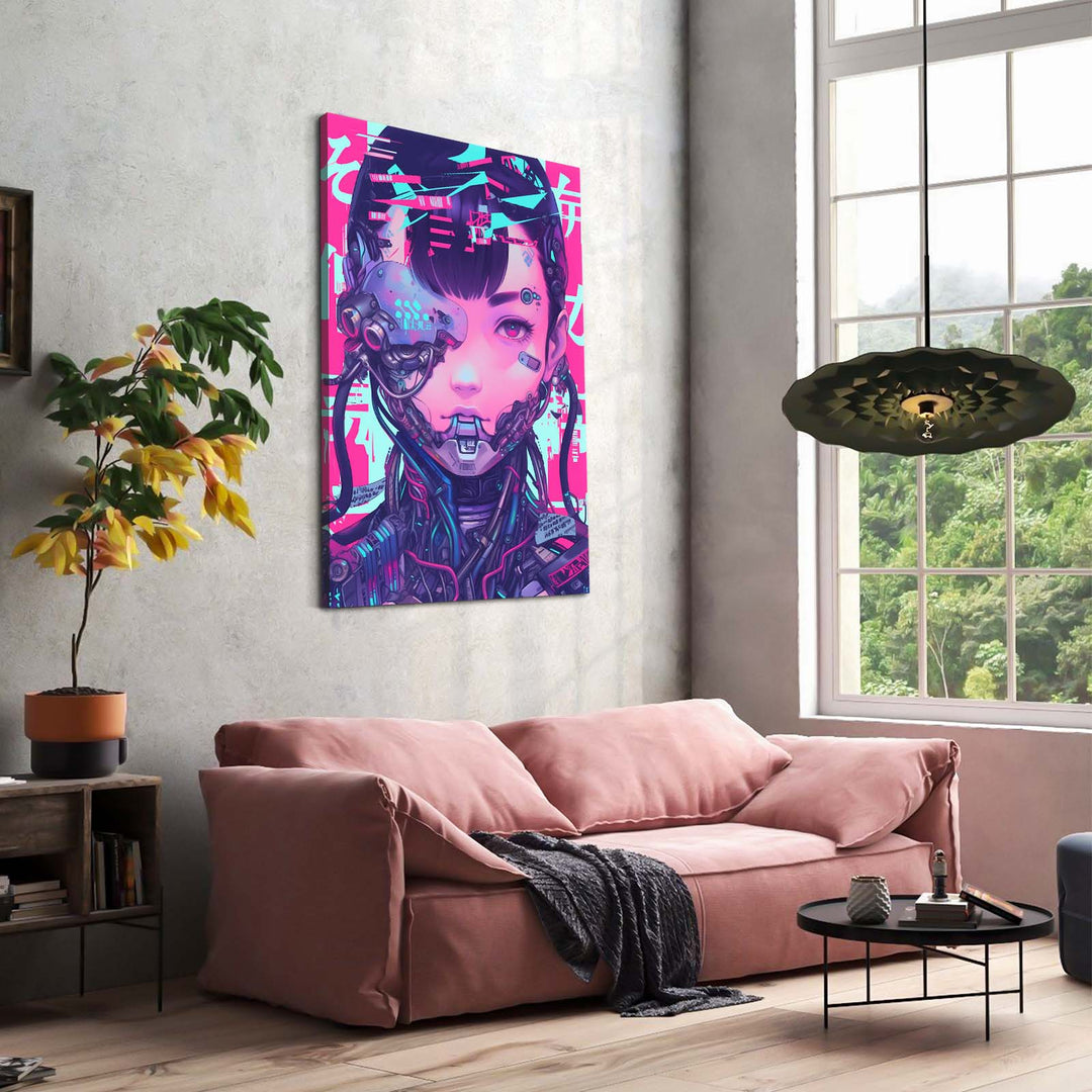 Loading image: Cyborg Portrait Cyberpunk Art | CYBER TECHWEAR®