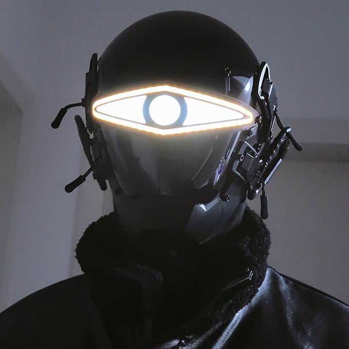 Cyclops Cyberpunk Helmet Vertical