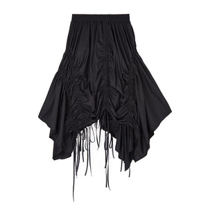 Dark Black Gothic Long Skirt