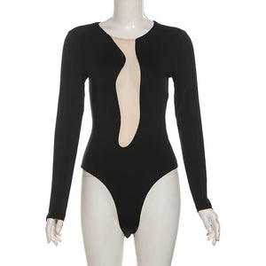 Dark Cyber Cut Out Bodysuit