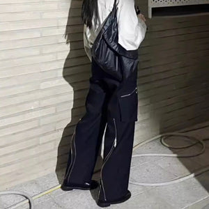 Dark Cyberpunk Pantsn Y2K