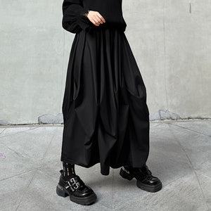 Dark Elegant Gothic Long Skirt