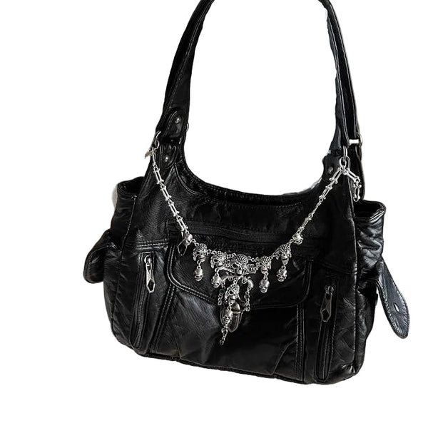 Dark Fashion style Y2k Purse | Edgy Retro Handbag – Cyber Techwear