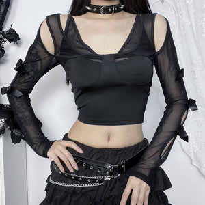 Dark Gothic Style Crop Top