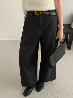 Dark Gray Baggy Suit Pants