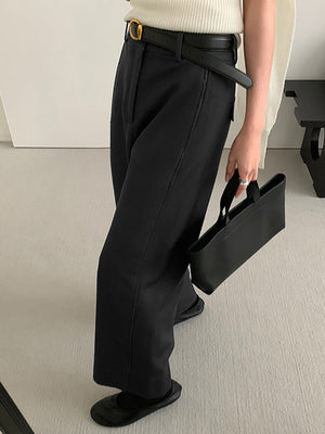 Dark Gray Baggy Suit Pants