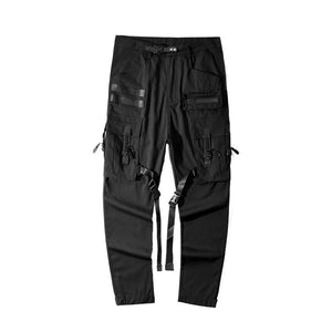Dark Multi Pockets Cyberpunk Pants