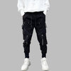 Dark Punk Style Multi-zipper Black Pant