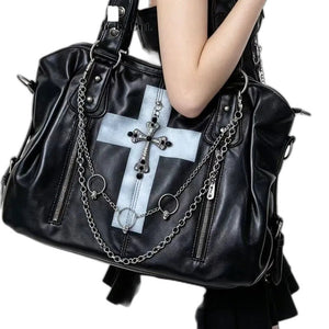 Dark Style Subculture Y2K Purse - product view on white background