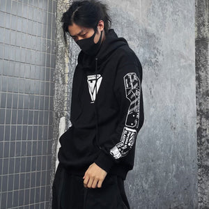 Dark Thickened Techwear Hoodie
