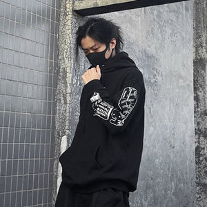 Dark Thickened Techwear Hoodie