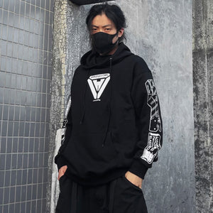 Dark Thickened Techwear Hoodie