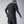 Black deconstructed mens t shirt with ribbon patchwork