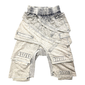 Deconstruction Cropped Cyberpunk Pants