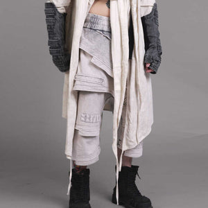 Deconstruction Cropped Cyberpunk Pants