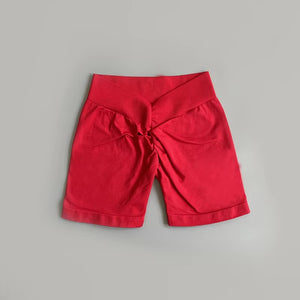 Deep V Back Booty Shorts