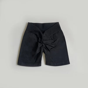 Deep V Back Booty Shorts