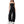Black denim strapless jumpsuit with multiple cargo pockets and a wide leg
