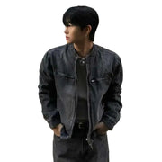 Denim Male Jackets Y2K