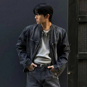 Denim Male Jackets Y2K