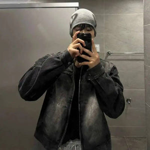 Denim Male Jackets Y2K