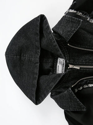 Denim Patchwork Spring Jacket Women