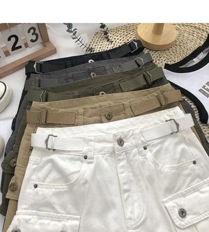 Denim Skirt Cargo