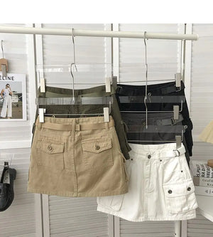 Denim Skirt Cargo