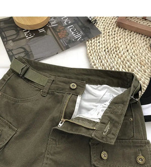 Denim Skirt Cargo